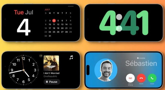 双柏苹果手机维修分享iOS17横屏充电待机显示有什么好处 
