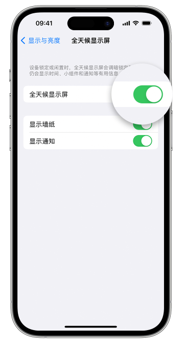 双柏苹果14维修店分享如何自定义 iPhone 14 Pro 常亮显示屏 