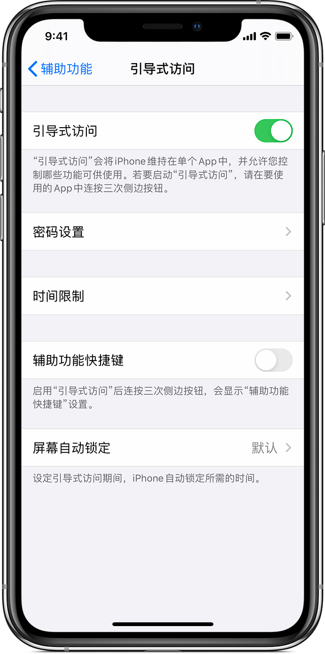 双柏苹果手机维修分享如何在 iPhone 上退出引导式访问 