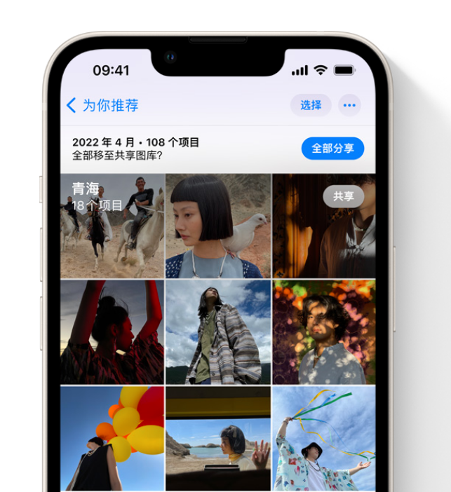 双柏苹果维修网点分享在 iPhone 上使用共享图库 