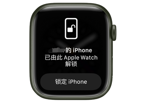 双柏苹果手机维修分享用 AppleWatch 解锁配备面容 ID 的 iPhone方法 