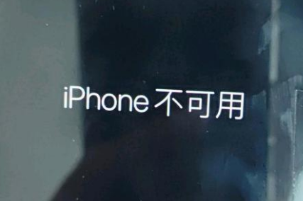 双柏苹果服务网点分享锁屏界面显示“iPhone 不可用”如何解决 