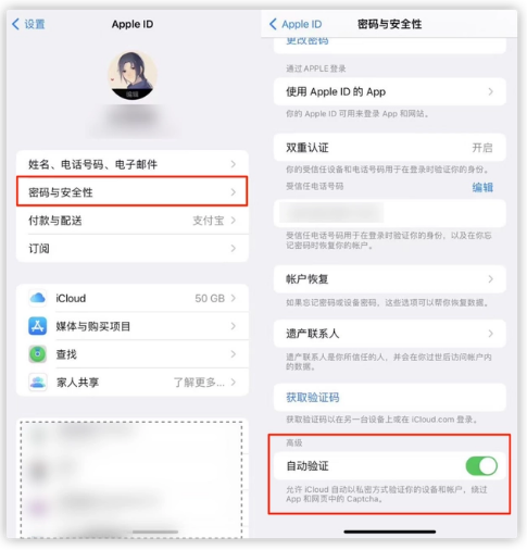 双柏苹果手机维修分享iOS 16 自动验证功能开启方法 