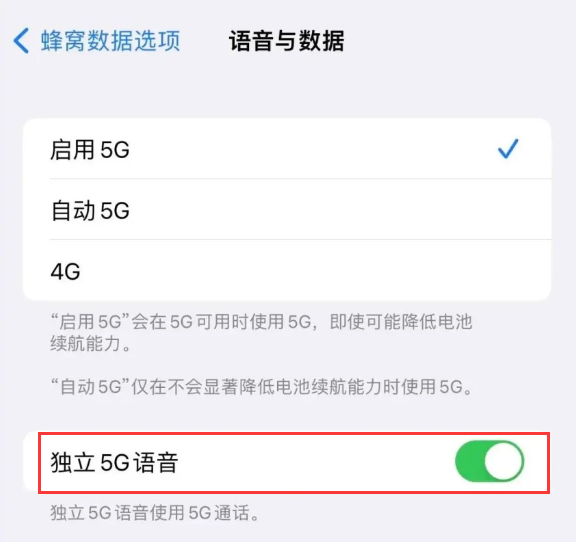双柏苹果14维修分享iPhone 14 Pro如何开启VoNR 