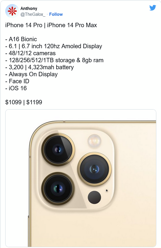 双柏苹果14维修分享iPhone 14全系涨价 