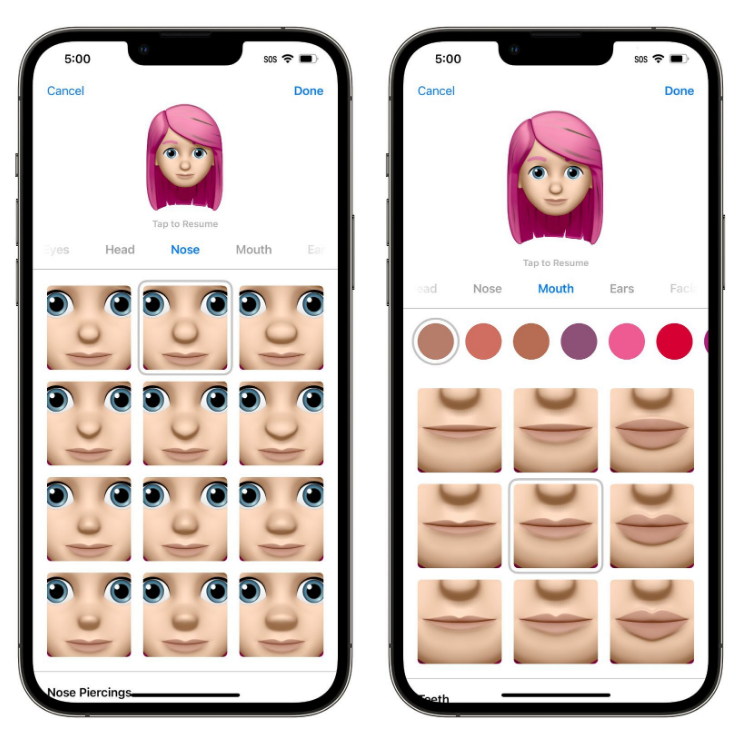 双柏苹果手机维修分享​iOS 16中的拟我表情有了哪些变化和升级 
