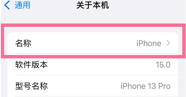 双柏苹果13维修分享iPhone 13热点名字设置教程 